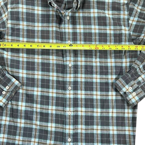 Onward Reserve Mens Field Flannel Shirt Plaid Classic Fit Large Retail $138 - Picture 3 of 10